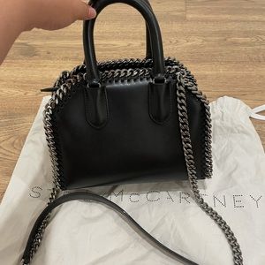 Stella McCartney Falabella box bowling bag in Black